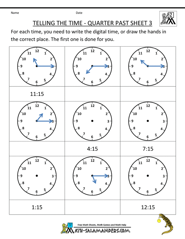 Resource 4 Tell Time To Quarter Hour Using The Language Of past And to acmmg039 Year 2